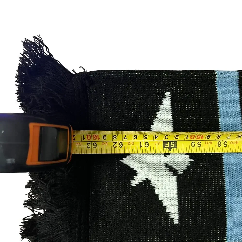 Kefa Champions Scarf Love Is Strength Black Knit 60x7 Ruffneck